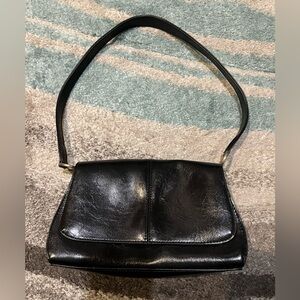 Liz Claiborne Black Leather Bag/Purse/Shoulder bag